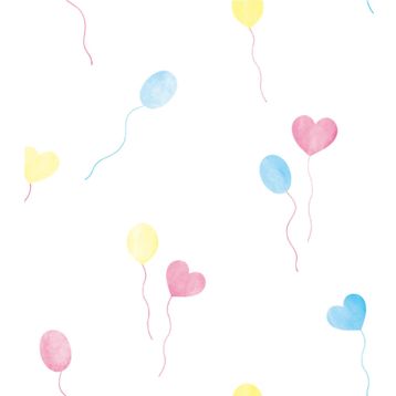 Milky Baby 432-2 Renkli Balon Desenli Çocuk Duvar Kağıdı