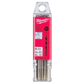 Milwauke HSS-G Cobalt Metal 10'lu Paket 4.5x80 mm Matkap Ucu