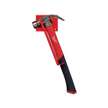 Milwaukee 4932478658 570 gr Fiber Saplı Kavisli Çivi Bölmeli Çekiç