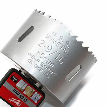 Milwaukee Bi Metal Contractor 65 mm Panç