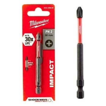 Milwaukee PH2 90 mm 1'li Shockwave Bits Matkap Ucu