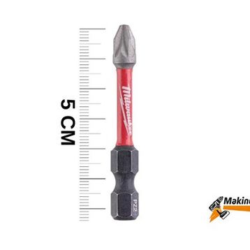 Milwaukee PZ 2x50 mm Shockwave Bits Uç