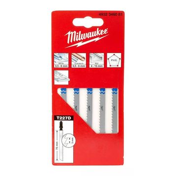 Milwaukee T227D 75 mm 5'li Metal Ahşap Dekupaj Bıçağı