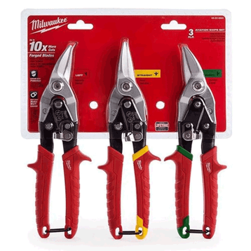 Milwaukee T48224533 3 Parça Kaportacı Makası Seti