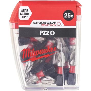 Milwaukee T4932430853 Shockwave PH2 25 mm 25'li Paket Bits Uç