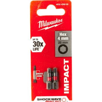 Milwaukee T4932430860 25 mm 2 Parça Bits Uç