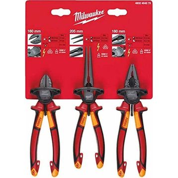 Milwaukee T4932464575 VDE 3 Parça Pense Seti