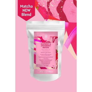 Mim and More 50 gr Ahududulu ve Çilek Aromalı Matcha
