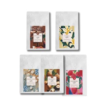 Mim and More 5x200 gr Chocolate + Vanilla + Mastic Gum + Hazelnut + Raspberry Filtre Kahve