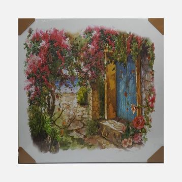 Mina Art UV Baskı 80x80 cm İşlemeli Kanvas Tablo