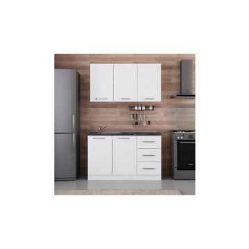 Minar 135-B2 Beyaz 135 cm Mutfak Dolabı