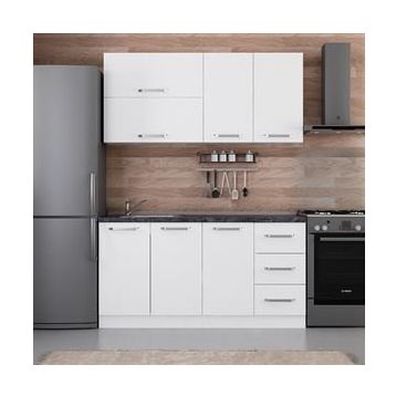 Minar 160-B2 Beyaz 160 cm Mutfak Dolabı