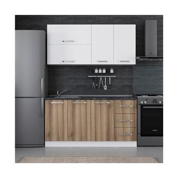 Minar 160 D2 Beyaz Dore 160 cm Mutfak Dolabı