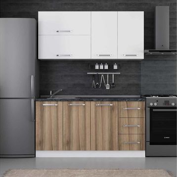 Minar 160 D2 Beyaz Dore 160 cm Mutfak Dolabı