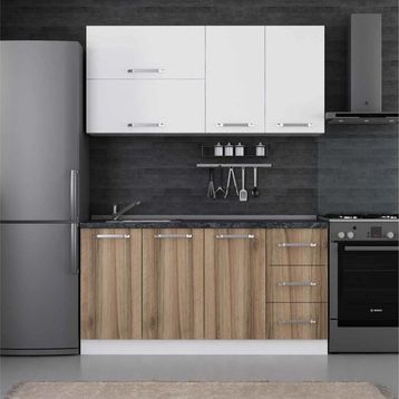 Minar 160 D2 Beyaz Dore 160 cm Mutfak Dolabı