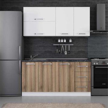 Minar 165 D2 Beyaz Dore 165 cm Mutfak Dolabı