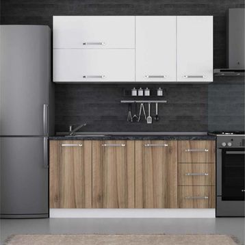 Minar 175 D2 Beyaz Dore 175 cm Mutfak Dolabı
