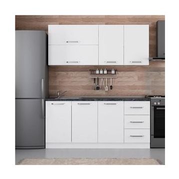 Minar 180-B2 Beyaz 180 cm Mutfak Dolabı