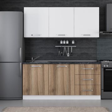 Minar 180-D1 Beyaz Dore 180 cm Mutfak Dolabı