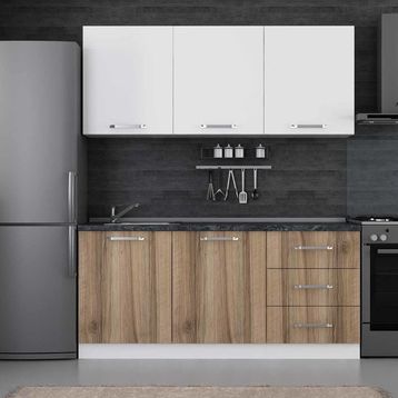 Minar 180-D1 Beyaz Dore 180 cm Mutfak Dolabı