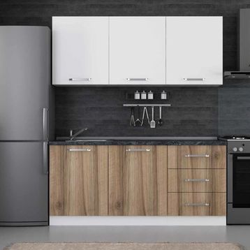 Minar 180-D1 Beyaz Dore 180 cm Mutfak Dolabı