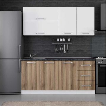 Minar 180 D2 Beyaz Dore 180 cm Mutfak Dolabı