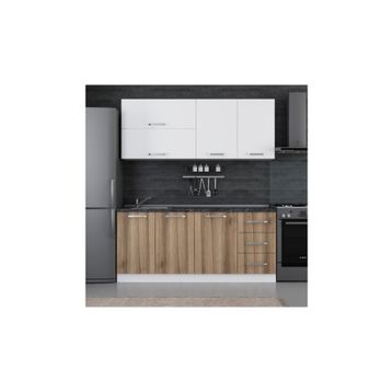 Minar 185 D2 Beyaz Dore 185 cm Mutfak Dolabı