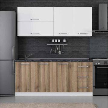 Minar 185 D2 Beyaz Dore 185 cm Mutfak Dolabı