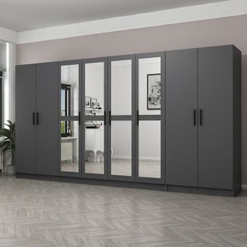 Minar 200-A3 Beyaz Antrasit 200 CM Mutfak Dolabı