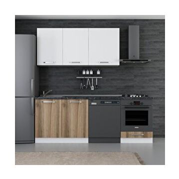 Minar 220-D13 Beyaz Dore 220 cm Mutfak Dolabı