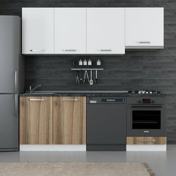 Minar 220-D14 Beyaz Dore 220 cm Mutfak Dolabı