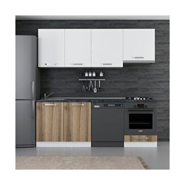 Minar 220-D14 Beyaz Dore 220 cm Mutfak Dolabı