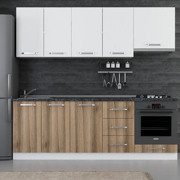 Minar 230-D8 Beyaz Dore 225 cm Mutfak Dolabı