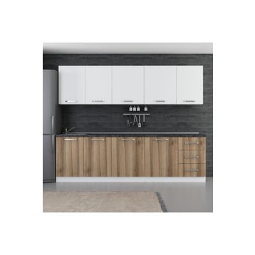 Minar 270-D2 Ege Beyaz Dore 270 cm Mutfak Dolabı
