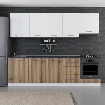 Minar 270-D5 Ege Beyaz Dore 270 cm Mutfak Dolabı