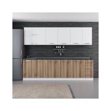 Minar 280-D1 Ezgi Beyaz Dore 280 cm Mutfak Dolabı