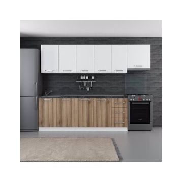 Minar 280-D10 Ezgi Beyaz Dore 280 cm Mutfak Dolabı