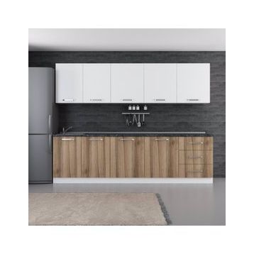 Minar 280-D2 Ezgi Beyaz Dore 280 cm Mutfak Dolabı