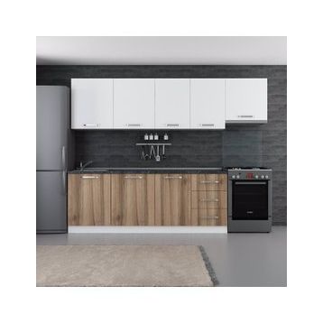 Minar 280-D4 Ezgi Beyaz Dore 280 cm Mutfak Dolabı