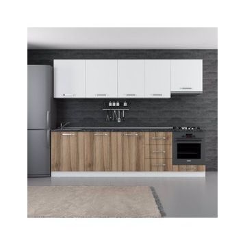 Minar 280-D5 Ezgi Beyaz Dore 280 cm Mutfak Dolabı