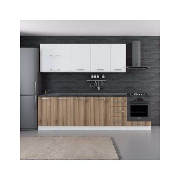 Minar 280-D6 Beyaz Dore Ezgi 280 cm Mutfak Dolabı