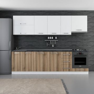 Minar 280-D8 Ezgi Beyaz Dore 280 cm Mutfak Dolabı