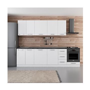 Minar 290-B3 Sezgi Beyaz 290 cm Mutfak Dolabı