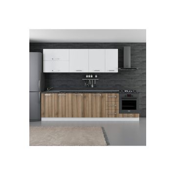 Minar 290-D6 Lotus Beyaz Dore 290 cm Mutfak Dolabı