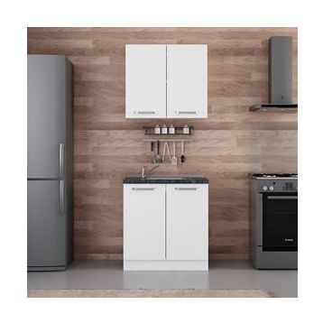 Minar 80-B1 Beyaz 80 cm Mutfak Dolabı