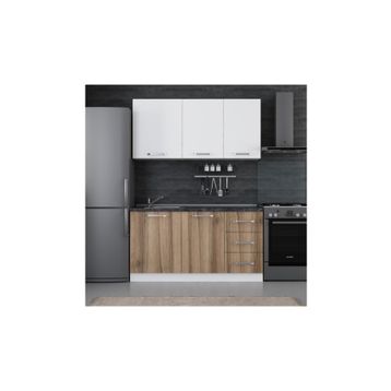 Minar Beyaz Dore 155 D1 155 cm Mutfak Dolabı
