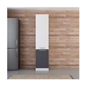 Minar D50 A1 Beyaz Antrasit 50 CM Mutfak Boy Dolabı