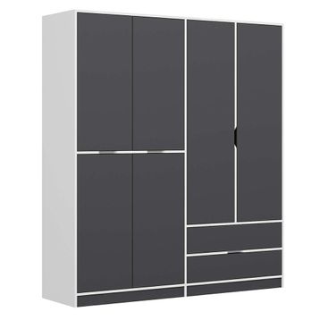 Minar Elina 3 Kapaklı Dore/Antrasit Dolap