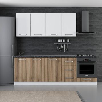 Minar Maison Beyaz Dore 7 245 cm Mutfak Dolabı