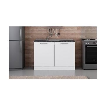 Minar Mobilya 120-B1-Alt Beyaz 120 CM Mutfak Dolabı